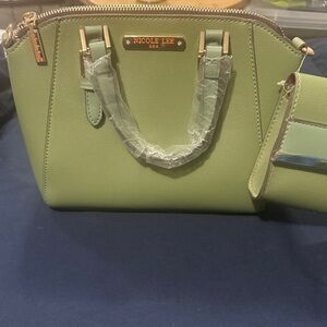 Nicole Lee Sage Green Satchel Bag